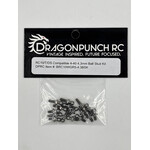 Dragon Punch RC BRC10WHGR5-4.3BSK Dragon Punch RC10/T/DS Titanium 4-40 Ball Stud Kit with 4.3 Ball (HEX COLLAR) 0.2"x 10 and 0.3"x 6