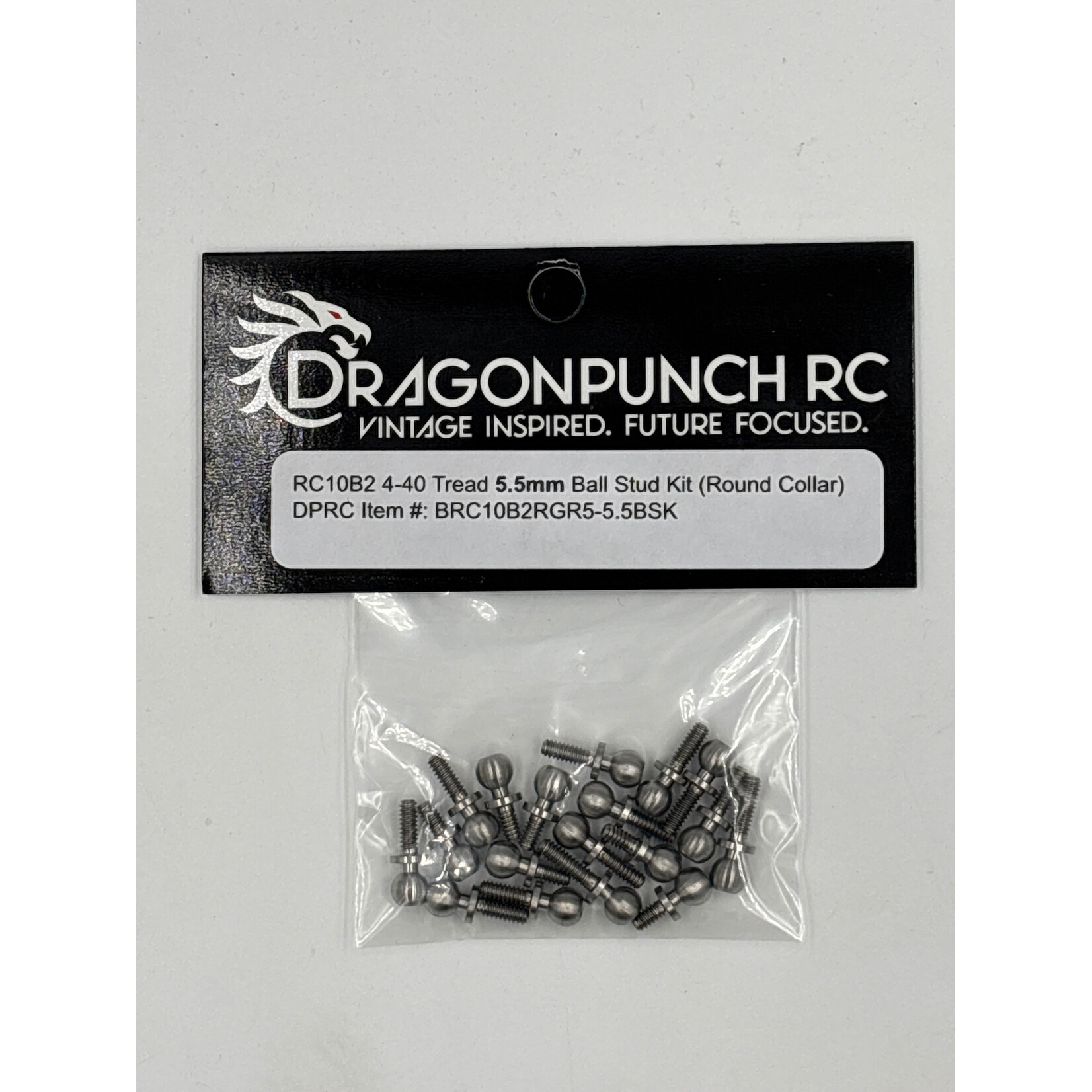 Dragon Punch RC BRC10B2RGR5-5.5BSK Dragon Punch RC10 B2 5.5mm 4-40 Ball Stud kit with 5.5mm Ball
