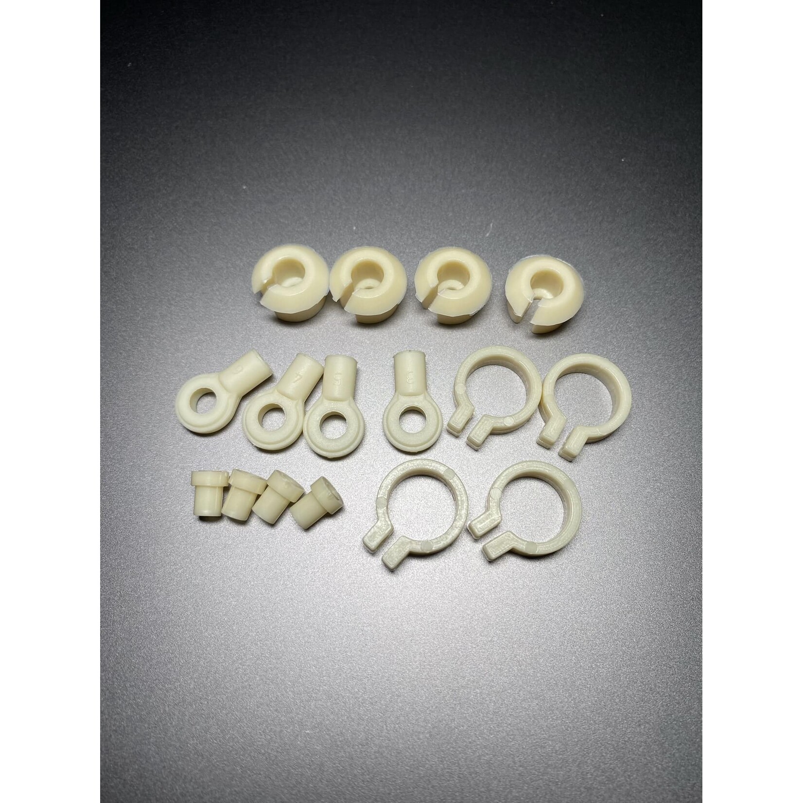 Fan RC FR-003 FanRC Shock Plastic Parts,  For 4 Shocks Fits RC10