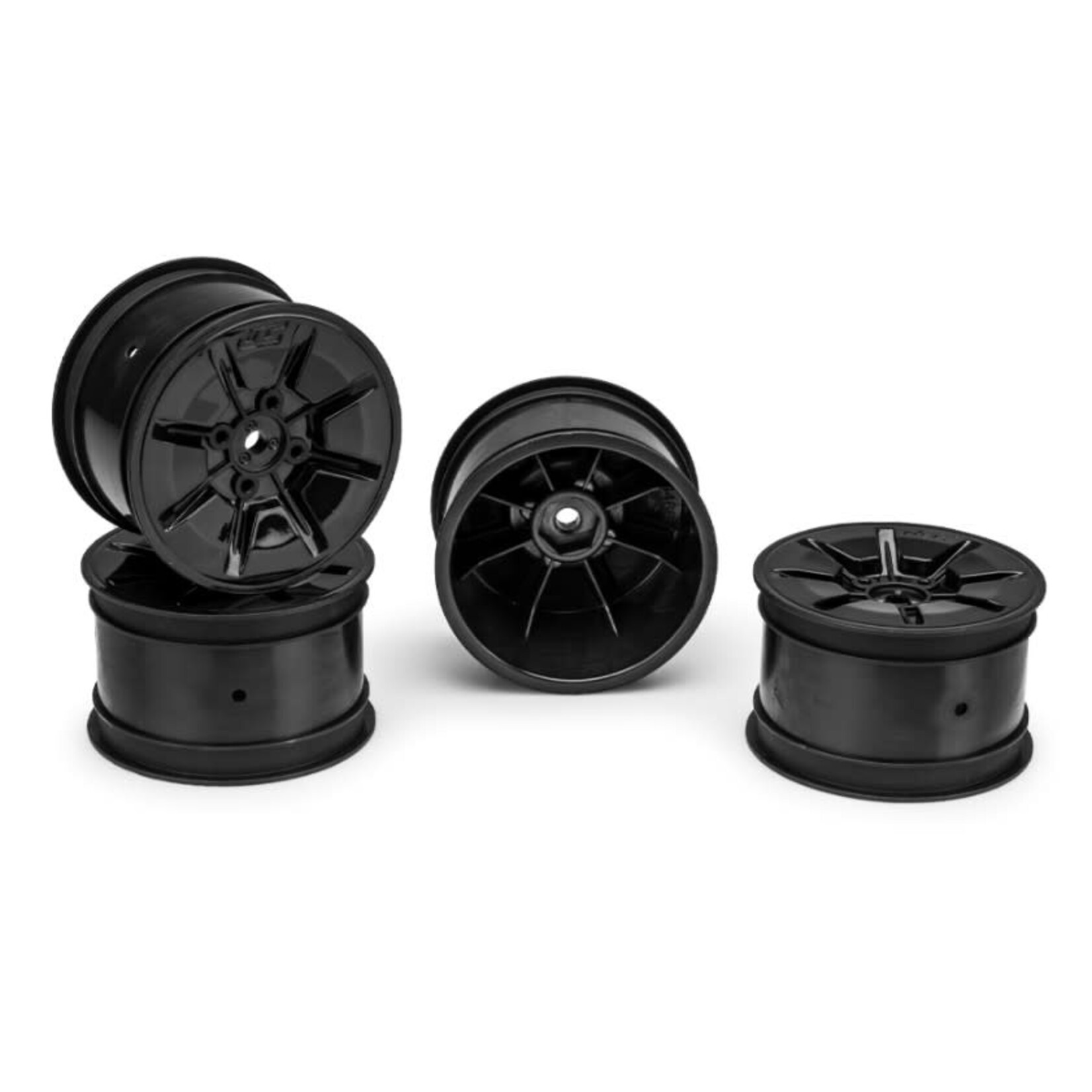JConcepts JCO3466B JConcepts Pioneer 2.2 Rear Buggy Wheels (Black) (4) w/12mm Hex