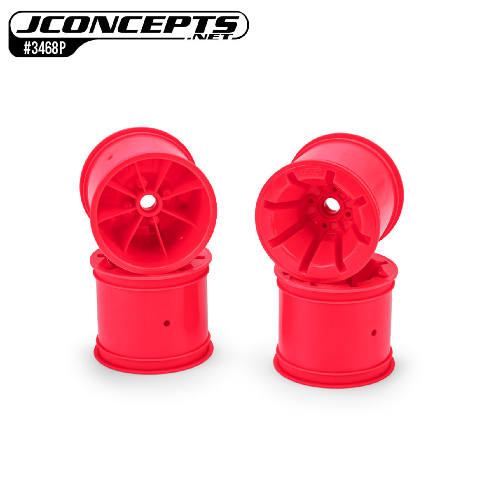 JConcepts JCO3468P JConcepts Pioneer - RC10T 2.2" wide front wheel, pink - 4pc