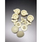 Fan RC FR-0037 FanRC Accessories -4X Body Lamps - 4X Knock Off Wheel Nuts Fits RC10