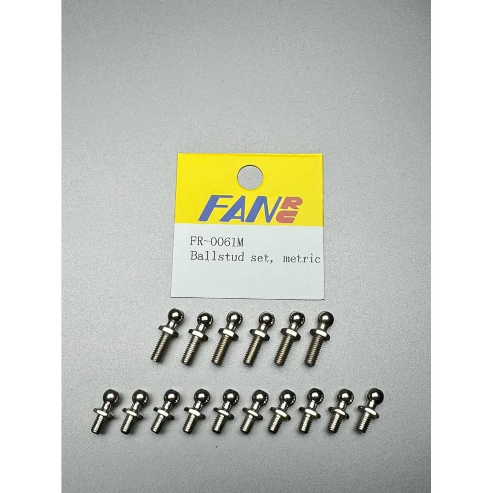 Fan RC FR-0061M FanRC Ball Stud Set, M3 Thread Fits RC10