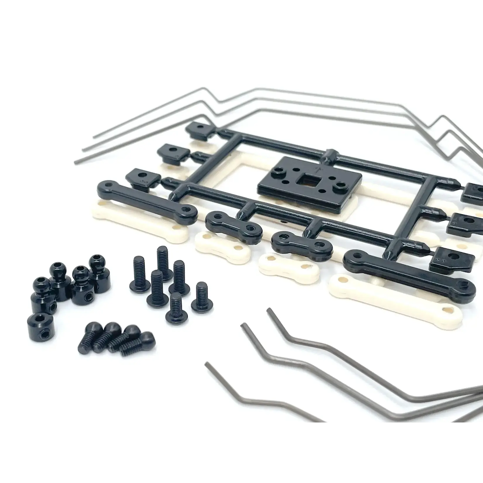 JC Racing Products JCS-0151-I JC Racing Long Arm RC10, JC10 Front and Rear Roll Bar Kit