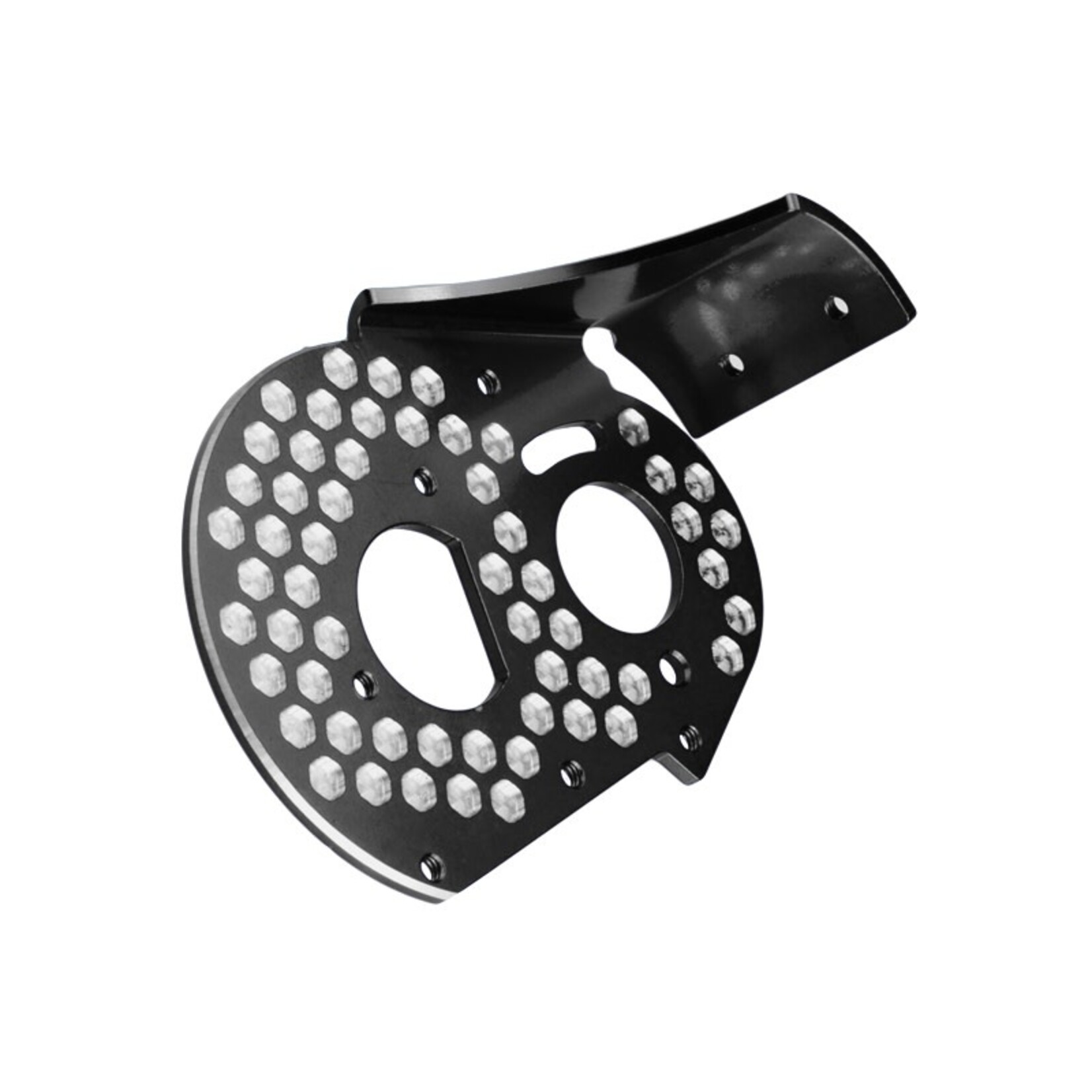 JConcepts JCO2319-2 JConcepts RC10 Aluminum Rear Motor Plate Honeycomb (Black)