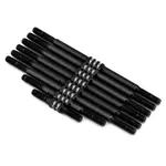 JConcepts JCO2828-2 JConcepts Team Associated RC10T Fin Titanium Turnbuckles (Black) (8)