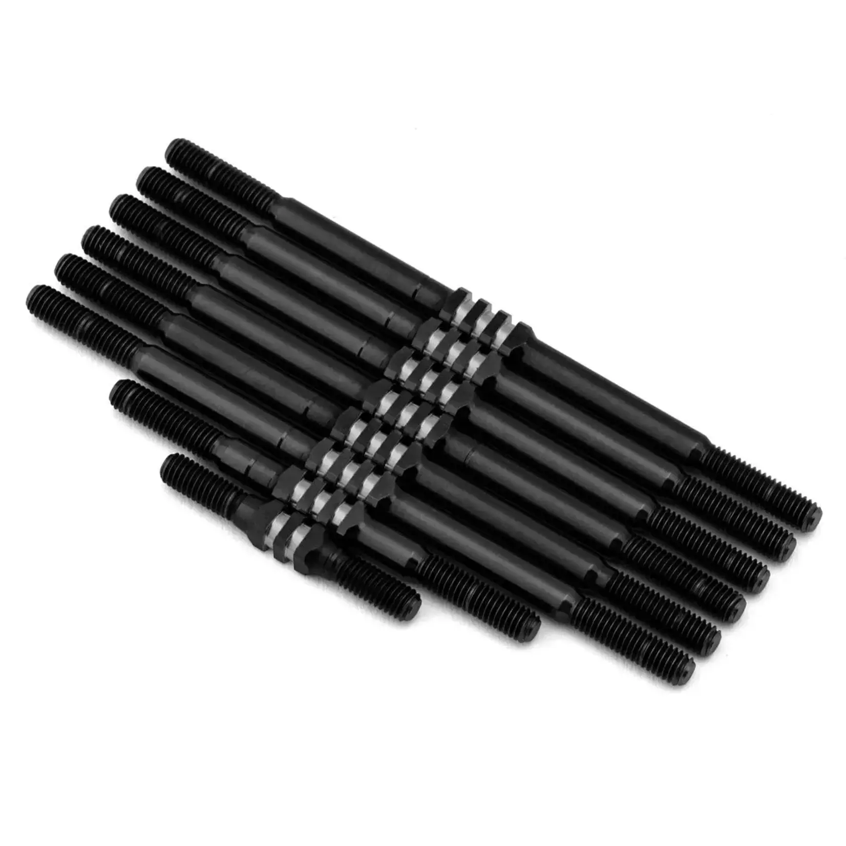 JConcepts JCO2828-2 JConcepts Team Associated RC10T Fin Titanium Turnbuckles (Black) (8)