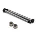 Koswork KOS04191-12 Koswork RC10 43mm Hardened Steel Front Inner Hinge Pin (2) w/locknuts