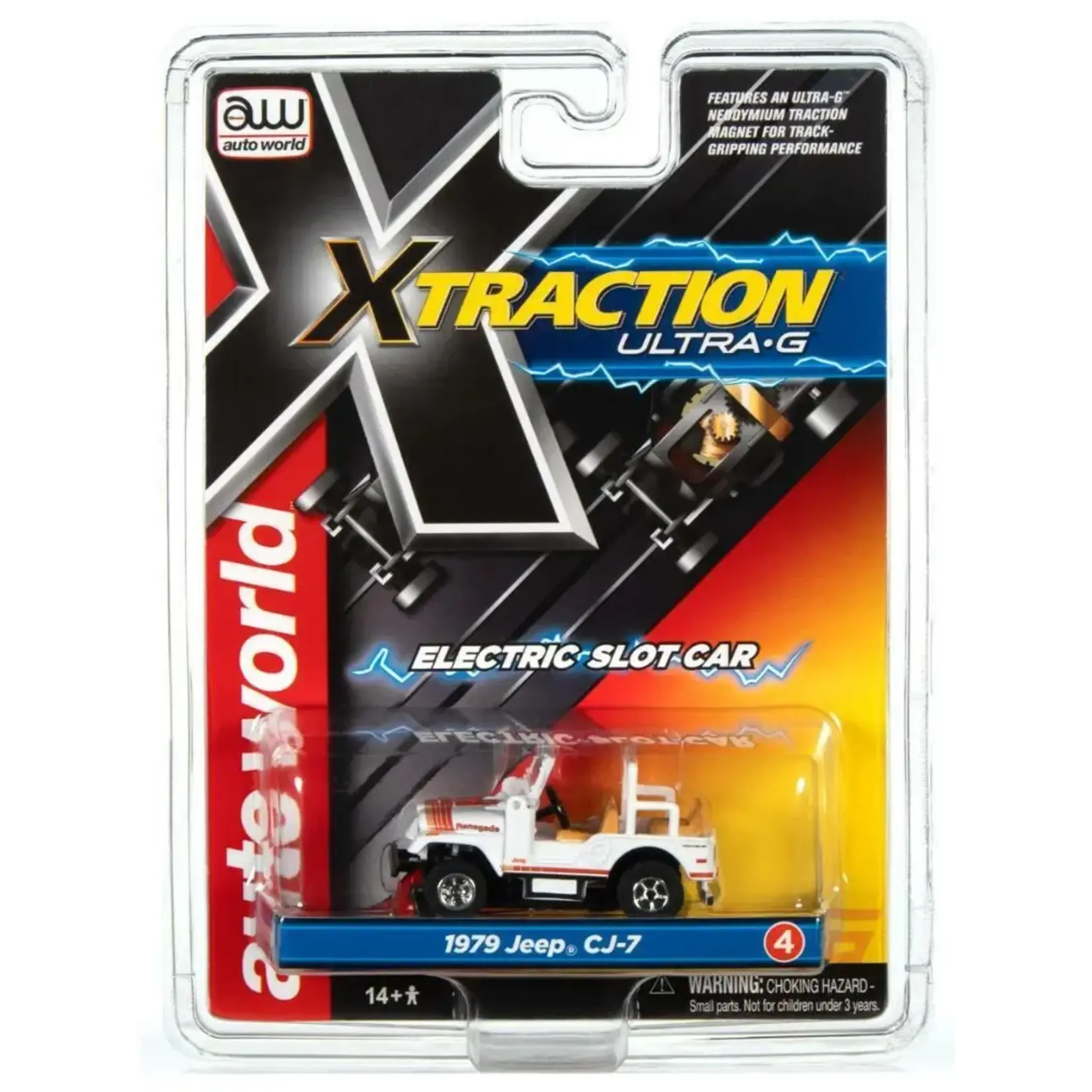 Auto World SC368-4 Auto World 1979 Jeep CJ-7 Xtraction Ultra-G (White)