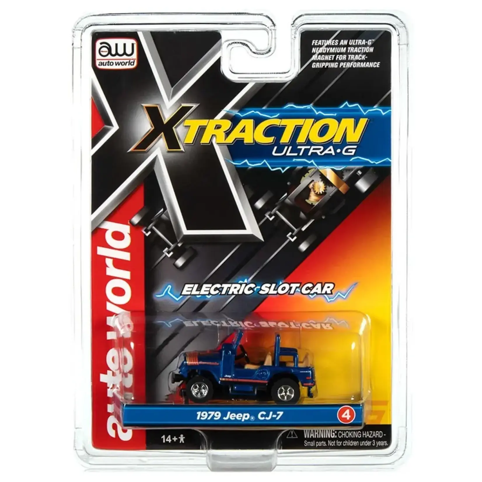 Auto World SC368-4 Auto World 1979 Jeep CJ-7 Xtraction Ultra-G (Blue)