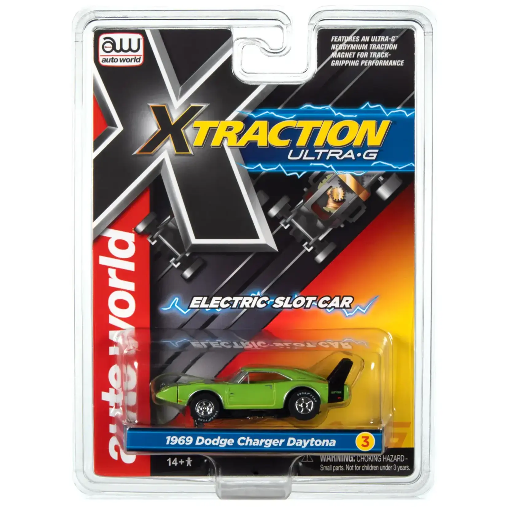 Auto World SC373-3GRN Auto World Xtraction R35 1969 Dodge Daytona (Green)