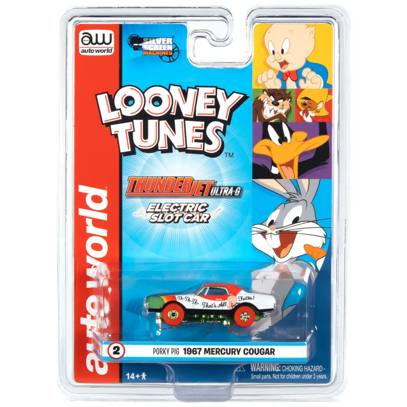Auto World SC363-2 Auto World 1967 Mercury Cougar Porky Pig Looney Tunes