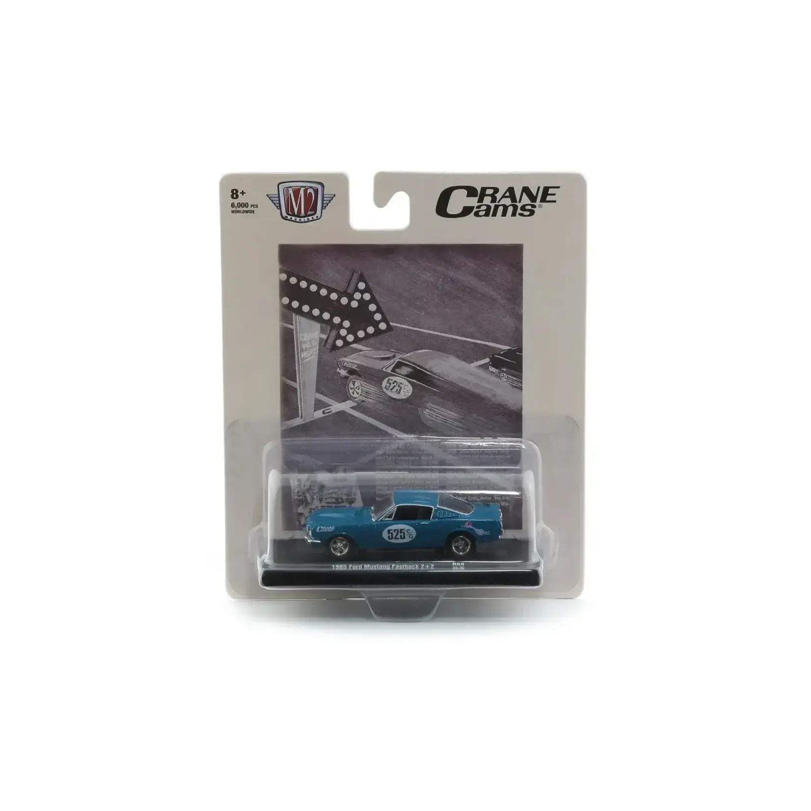 M2 Machines 11228-R69 20-36 M2 Machines 1965 Ford Mustang Fastback 2+2 (Crane Cams)