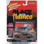 Johnny Lightning JLSF008A2 Johnny Lightning 1968 Chevy Chevelle SS 396 Black with Flames