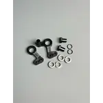 Fan RC FR-0036B FanRC Steering Bellcranks, Worlds Style, W/Bearings, Black Fits RC10