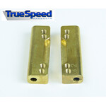 Custom Works RC Products CW2452 Customworks Brass Rear Toe Block .5 & 2 Degree, M3 (pr)