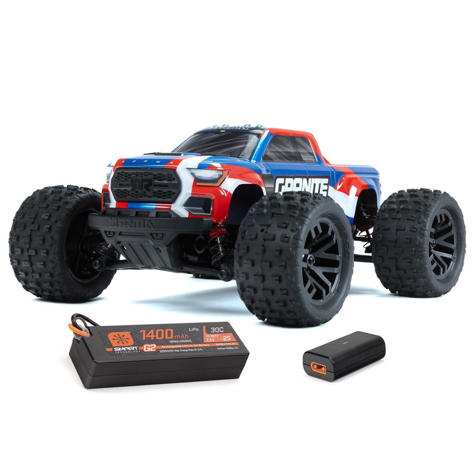 Arrma ARA2102T1 Arrma Granite Grom MEGA 4WD 380 Brushed 1/18 Monster Truck RTR (Blue)