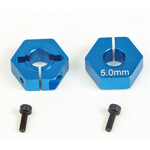 CW7283 Custom Works 12MM CLAMPING HEX for 5MM AXLE, 5MM OFFSET (pr)