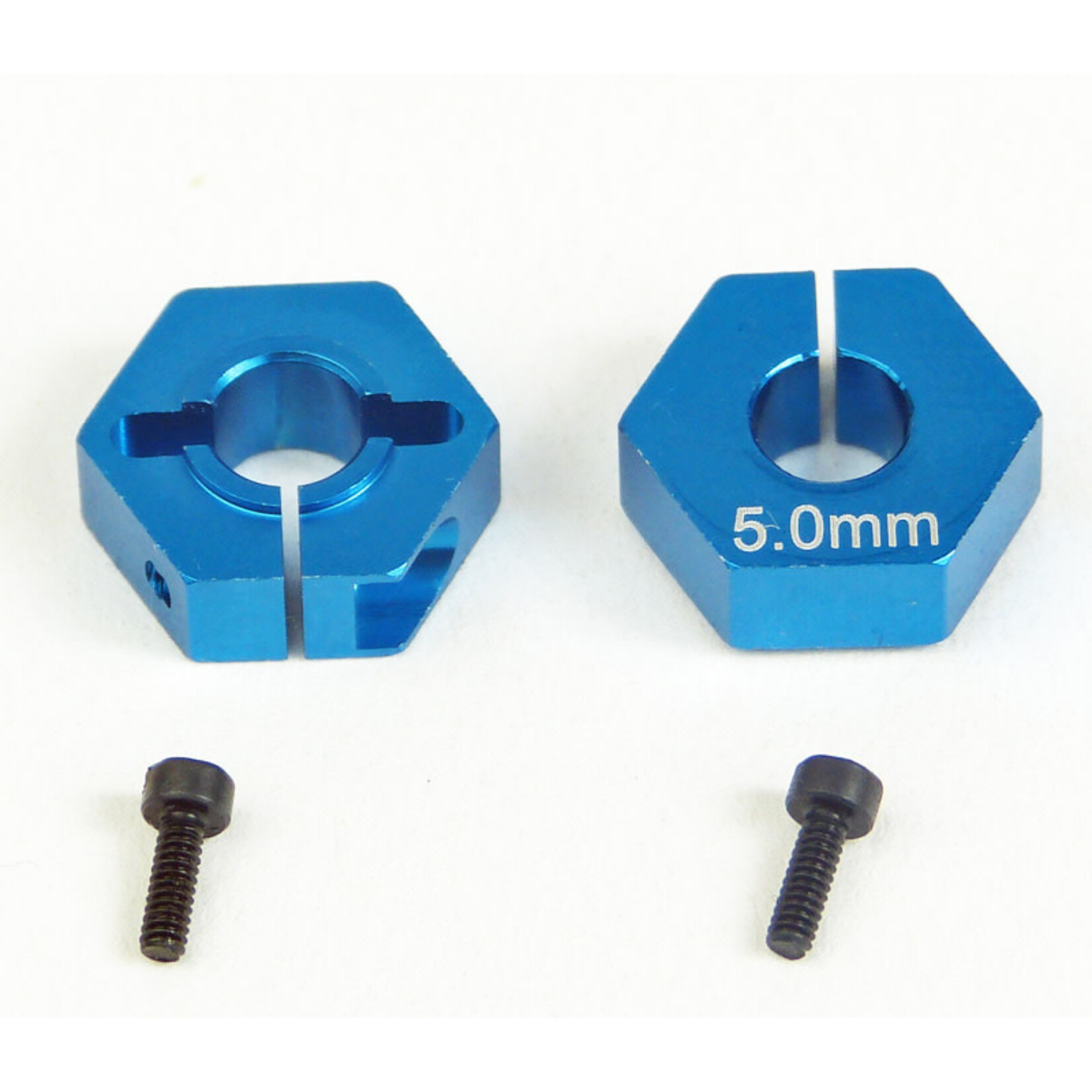 CW7283 Custom Works 12MM CLAMPING HEX for 5MM AXLE, 5MM OFFSET (pr)
