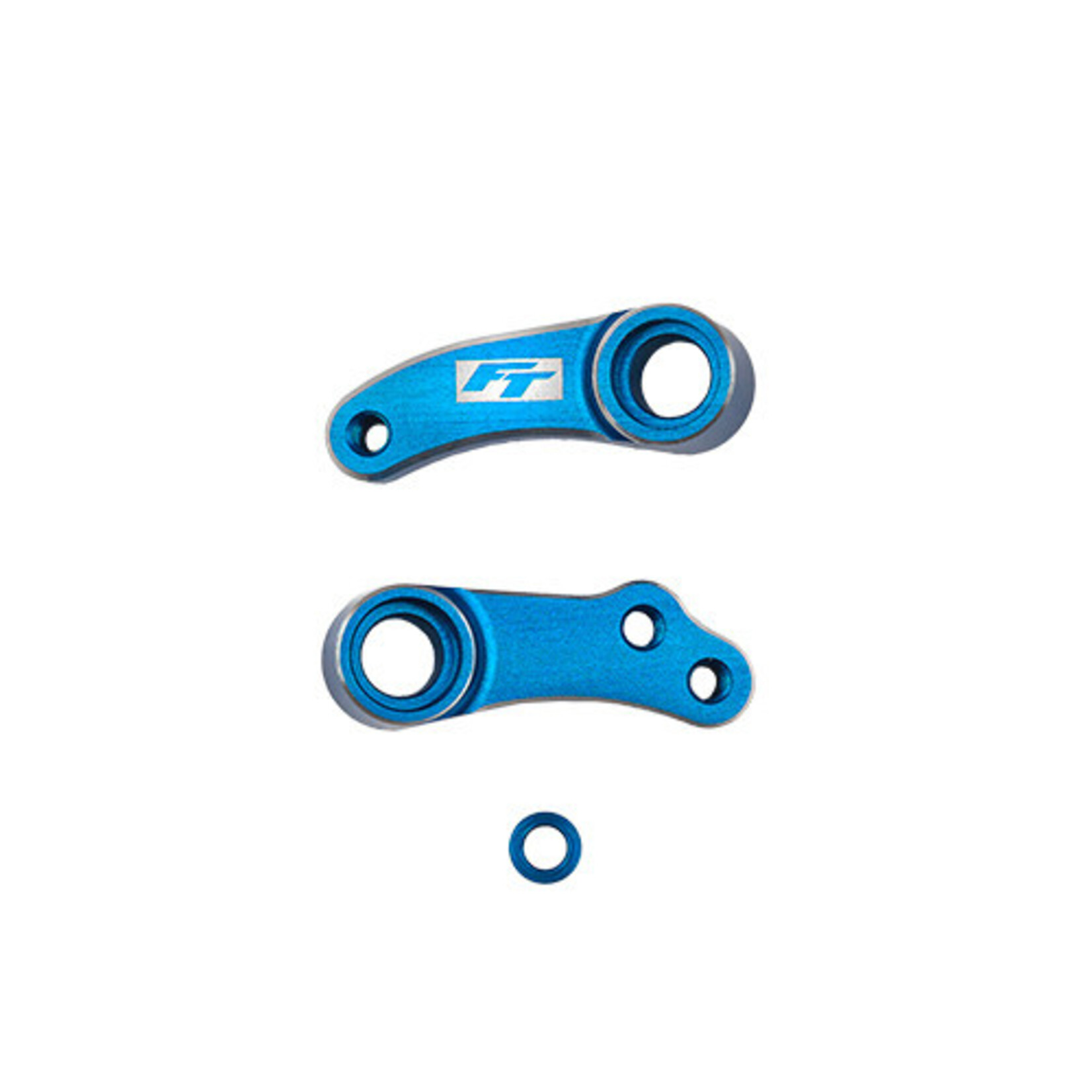 Team Associated ASC92561 Team Associated RC10B84 FT Aluminum Steering Bellcranks, Blue