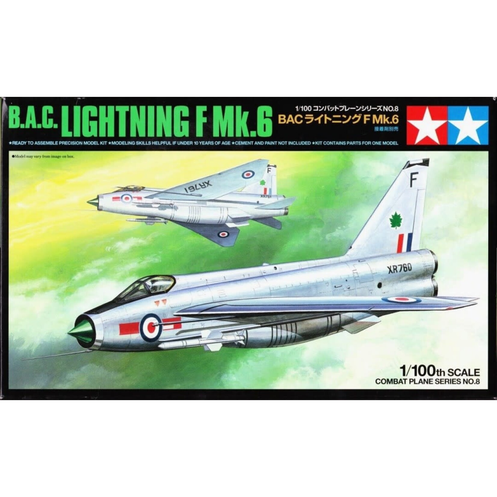 Tamiya **TAM61608 Tamiya 1/100 B.A.C Lightning F MK.6