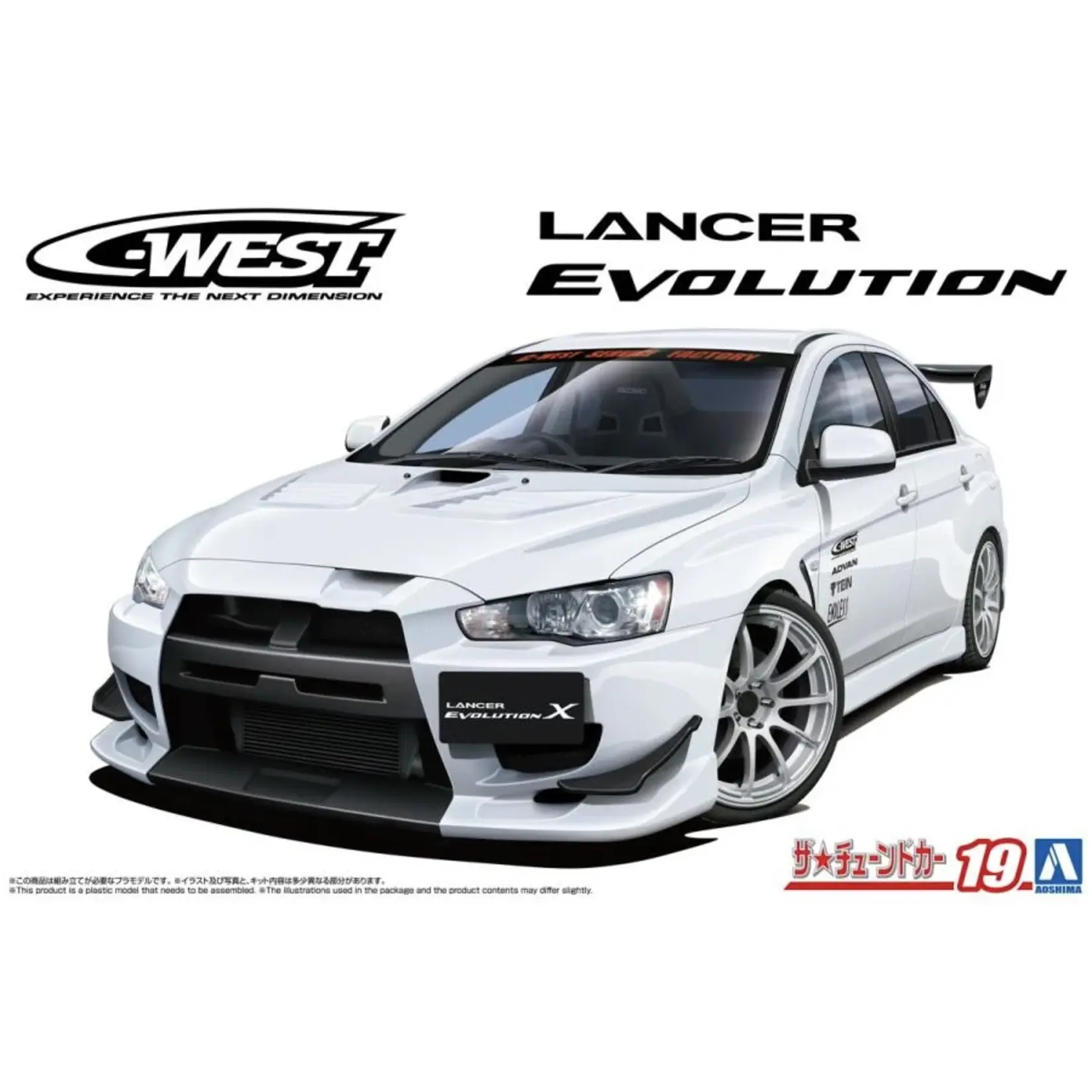 Aoshima 1/24 C-WEST CZ4A Lancer Evolution '07 Mitsubishi