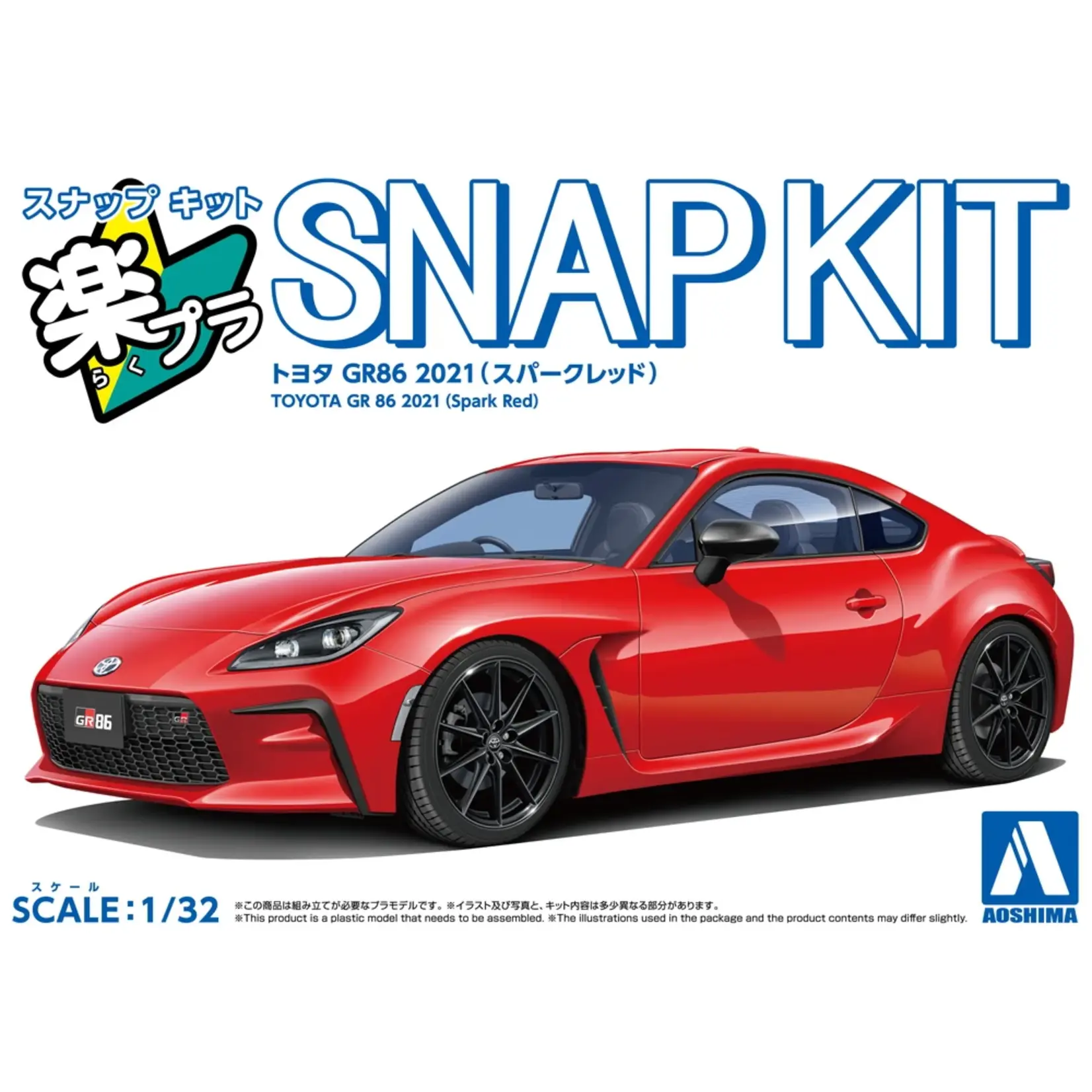 Aoshima AOS-20038 1/32 SNAP KIT #10-SR Toyota GR 86 2021(Spark Red)