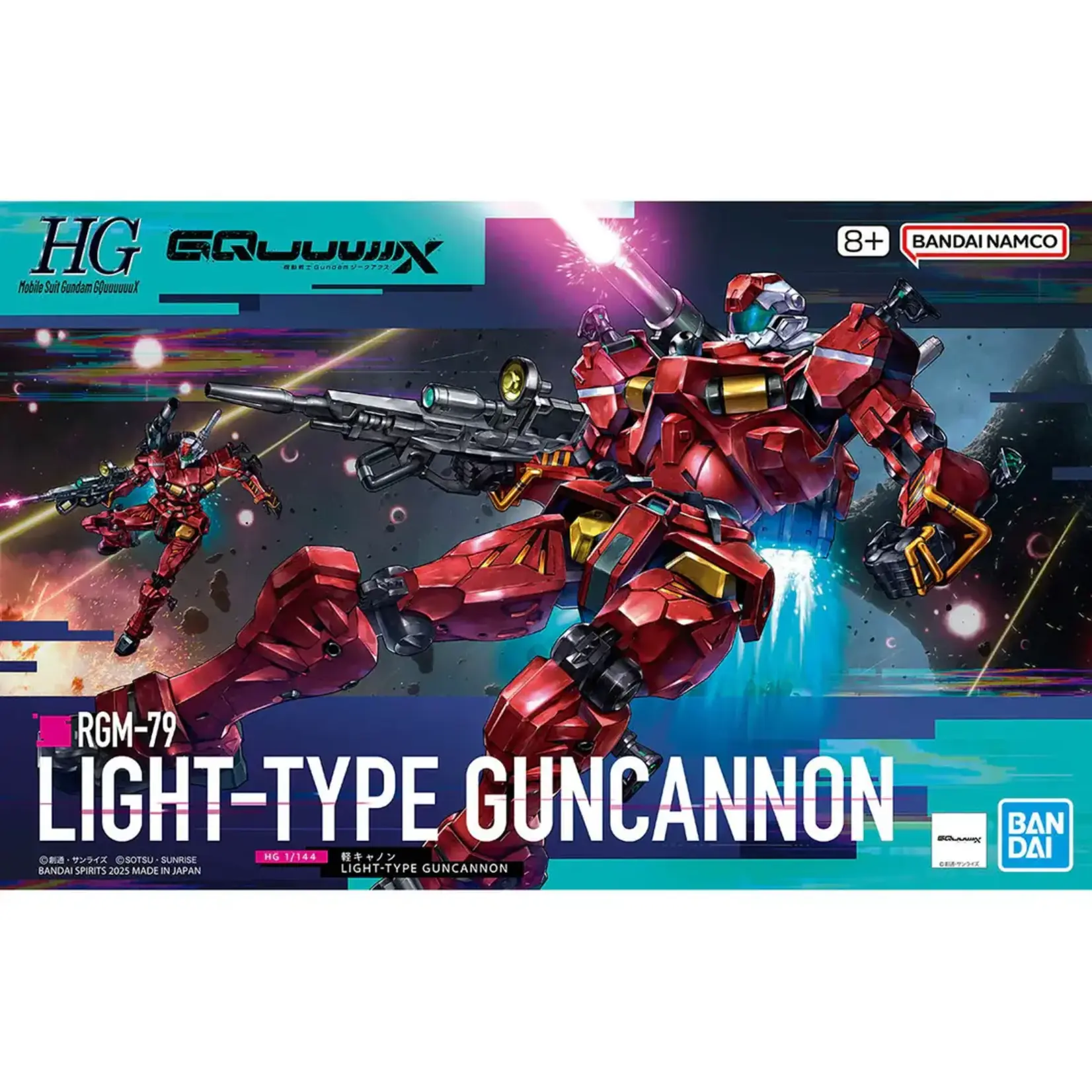 Bandai BAN2773792 Bandai 1/144 HGGQ Light-Type Guncannon "Gundam GQuuuuuuX"