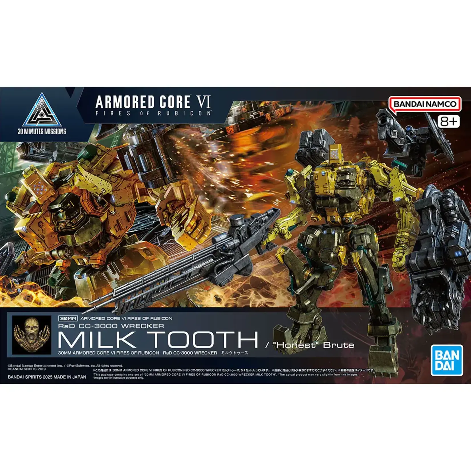 Bandai BAN2762210 Bandai 30MM Armored Core VI: Fires of Rubicon RaD CC-3000 Wrecker Milk Tooth
