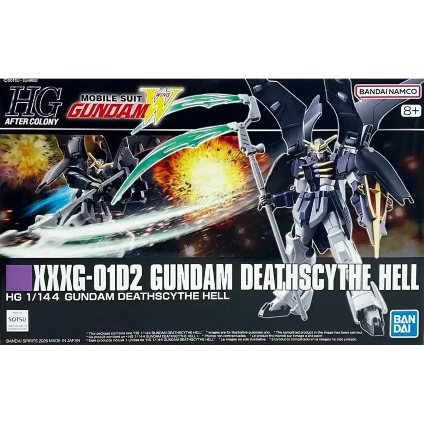 Bandai BAN2794132 Bandai HG Deathscythe Hell "Mobile Suit Gundam Wing"