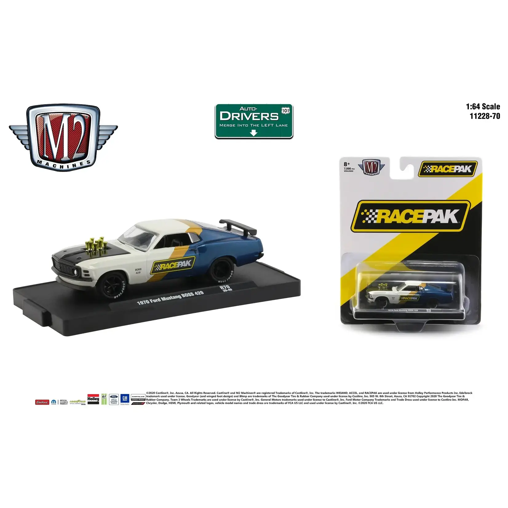 M2 Machines 11228-R70 M2 Machines 1970 Ford Mustang BOSS 429 20-40