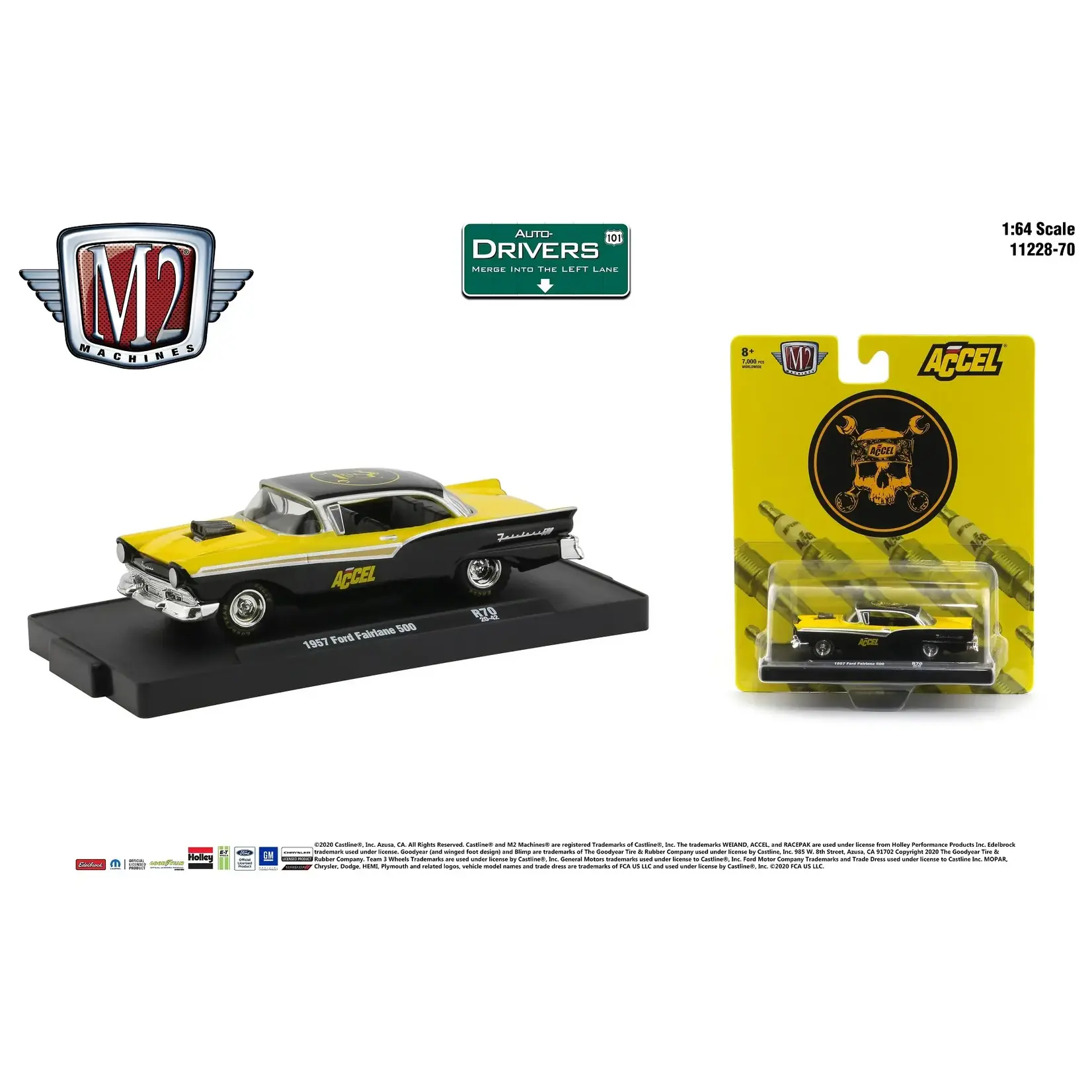 M2 Machines 11228-R70 M2 Machines 1957 Ford Fairlane 500 20-42