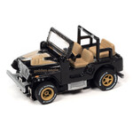 Auto World SC388B-2 Auto World Xtraction 1979 Jeep CJ-7 HO Scale Slot Car Black