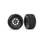 Traxxas TRA10474X Traxxas Slash Modified Hoosier Pre-Mounted Dirt Oval Tires (Grey) (2) (Rear)