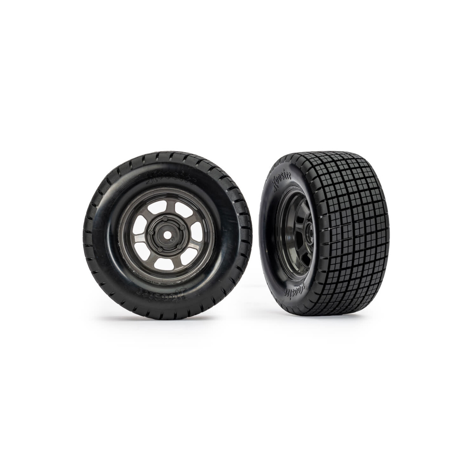 Traxxas TRA10474X Traxxas Slash Modified Hoosier Pre-Mounted Dirt Oval Tires (Grey) (2) (Rear)