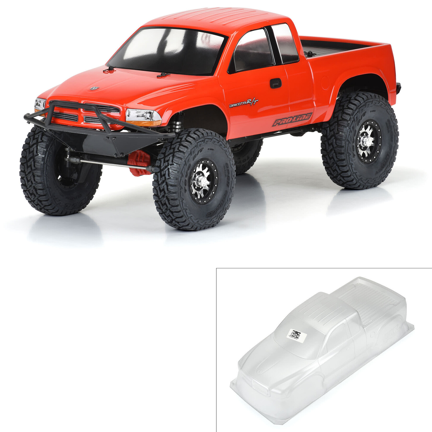 Pro-line Racing PRO362000 Proline 1997 Dodge Dakota Clear Body for 12.3” (313mm) Wheelbase Scale Crawlers