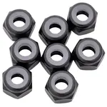 1UP 1UP870002 1up Racing 7075 Aluminum Locknuts - M3 - Black