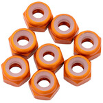 1UP 1UP870602 1up Racing 7075 Aluminum Locknuts - M3 - Orange (8pcs)