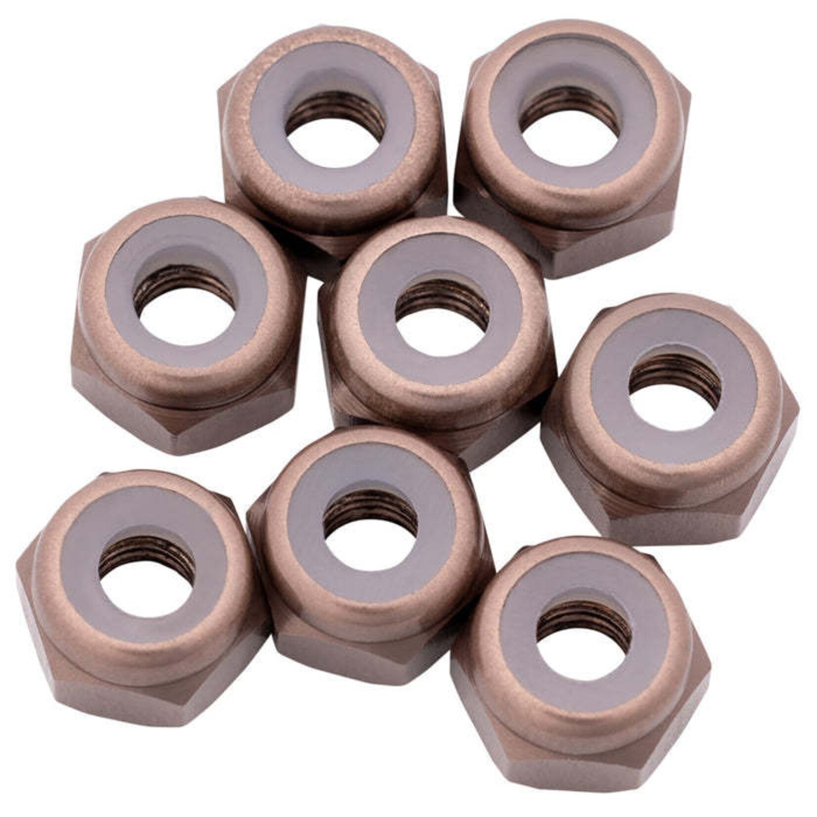 1UP 1UP870902 1up Racing 7075 Aluminum Locknuts - M3 - Gunmetal (8pcs)