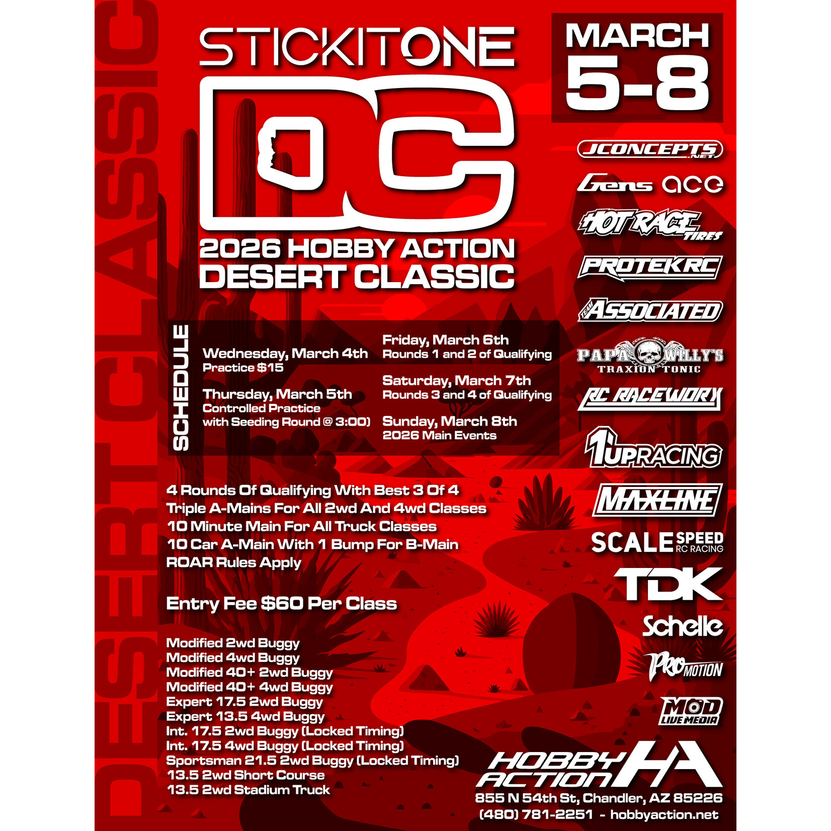 Hobby Action Desert Classic 2026 Race Entry