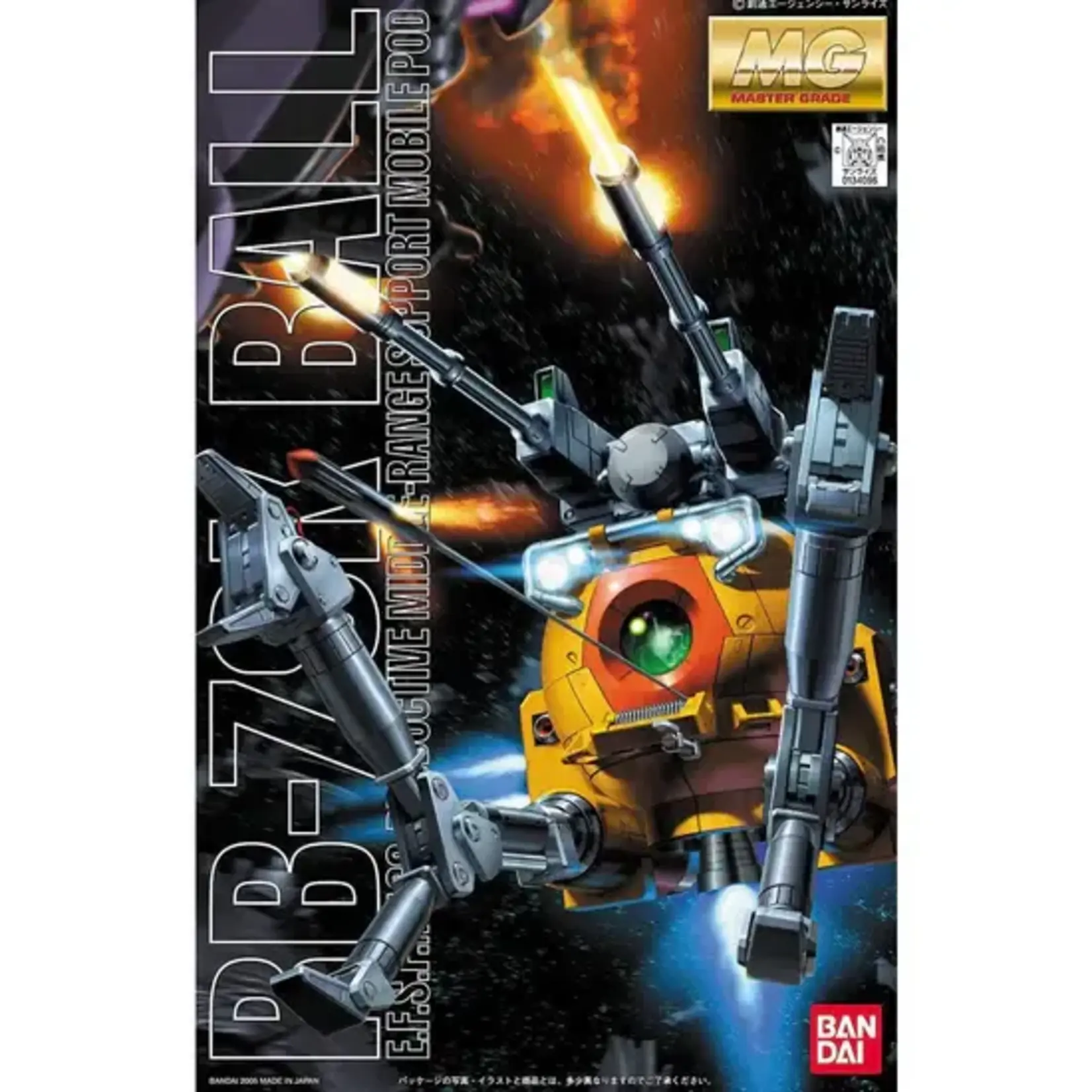 Bandai BAN1134096 Bandai 1/100 MG RB-79K Ball Type K "Gundam: The 08th MS Team"