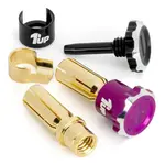 1UP 1UP190453 1up Racing Lockdown Adjustable Bullet Plugs Purple/Black