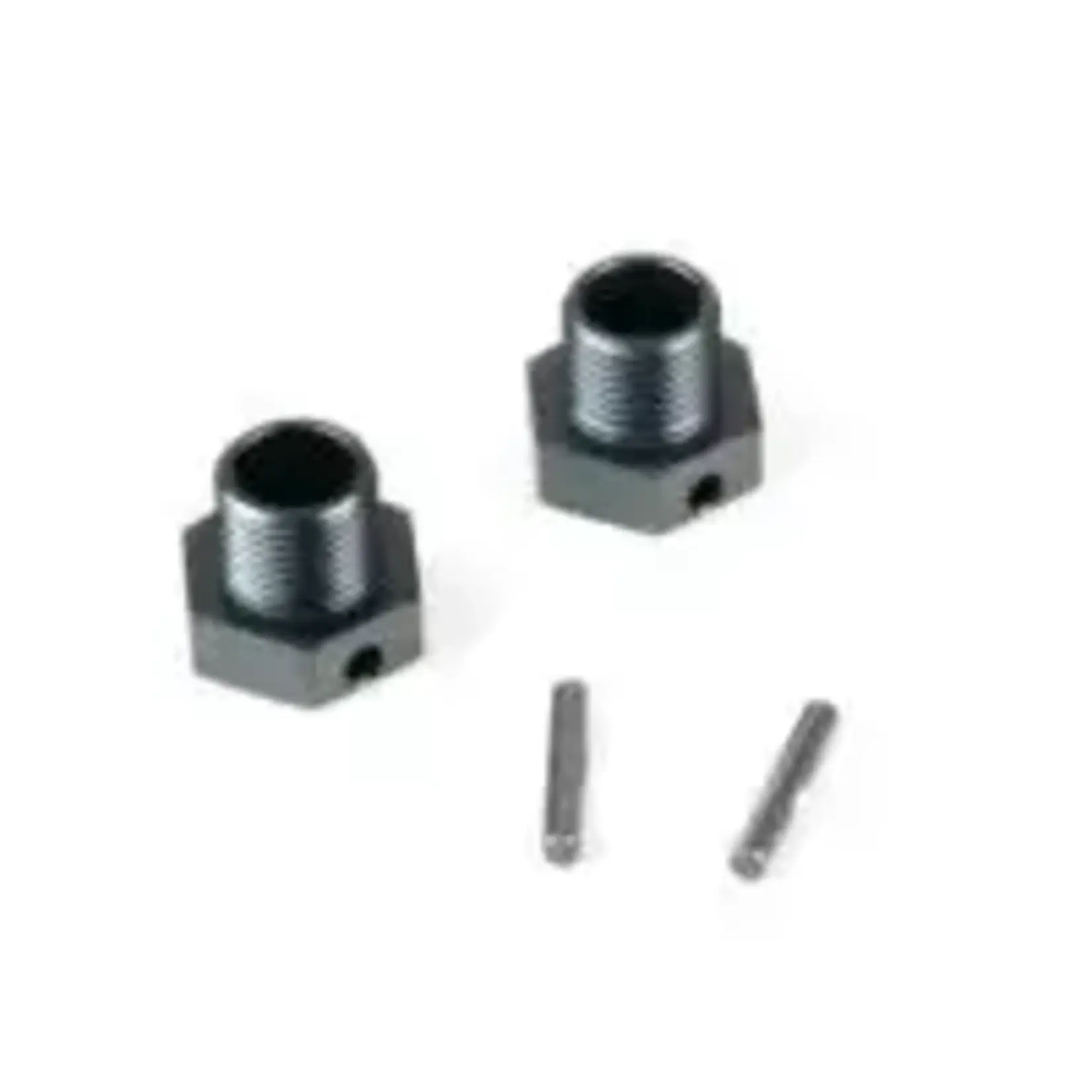 Tekno RC TKR9671 Tekno RC ET48 2.0 Aluminum 17mm Hex Wheel Hub Set (Gun Metal) (2) (+2mm Offset)