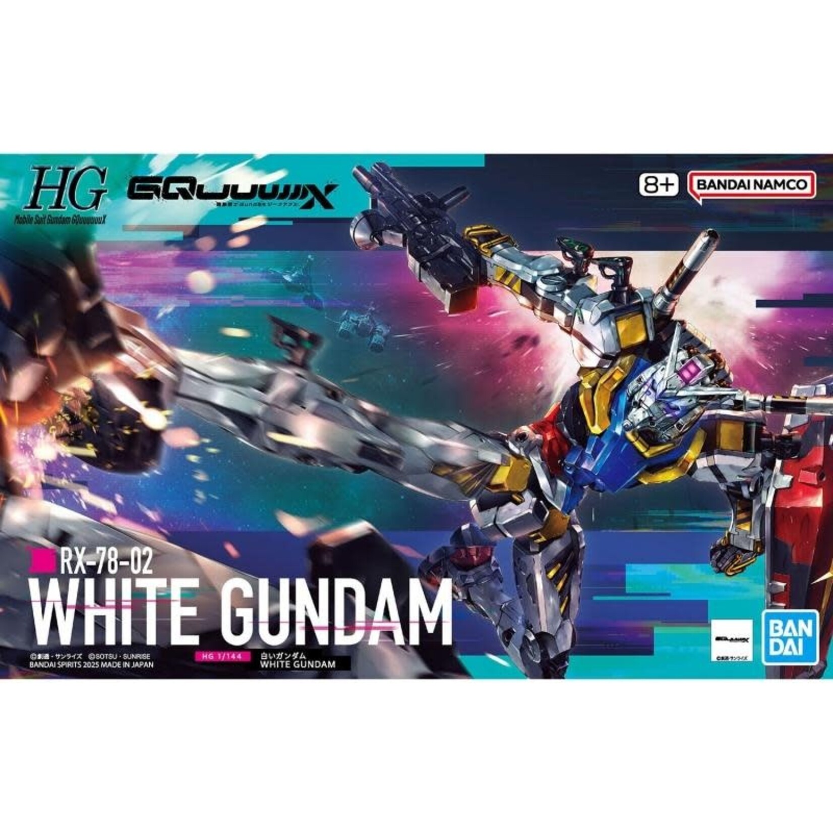 Bandai BAN2773838 Bandai HG #12 White Gundam "Mobile Suit Gundam: GQuuuuuuX"