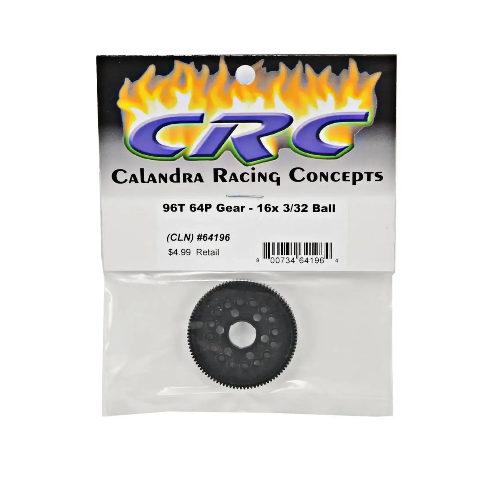 CRC CLN64196 CRC 64P "16 Ball" Pan Car Spur Gear (96T)