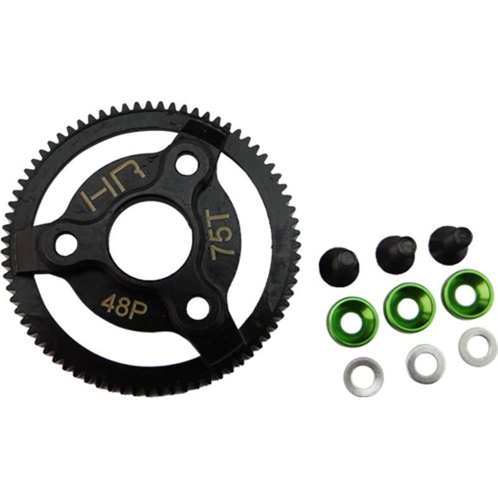 Hot Racing HRASTE875 Hot Racing 48P Hardened Steel Spur Gear for Traxxas 2WD (75T)