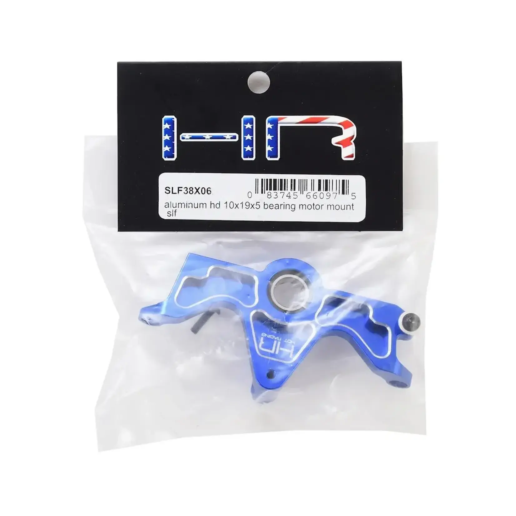Hot Racing HRASLF38X06 Hot Racing Aluminum HD Bearing Motor Mount for Traxxas Slash 4x4 (Blue)
