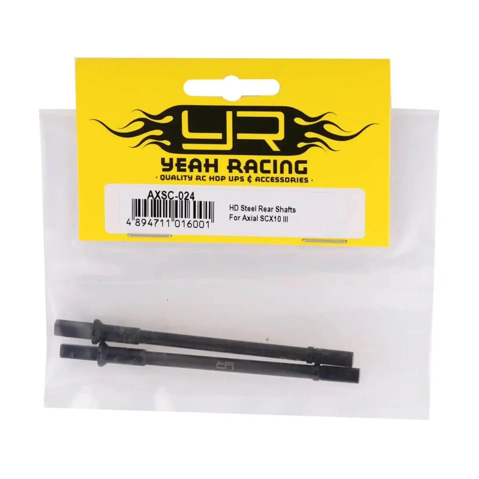 Yeah Racing YEA-AXSC-024 Yeah Racing Axial SCX10 III HD Steel Rear Axle Drive Shafts (2)