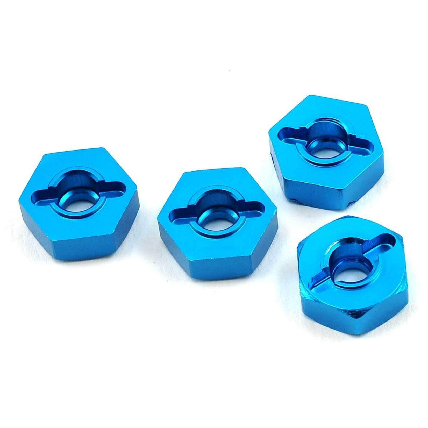 Red Cat RER00559 Redcat 12mm Aluminum Wheel Hex (Blue) (4)