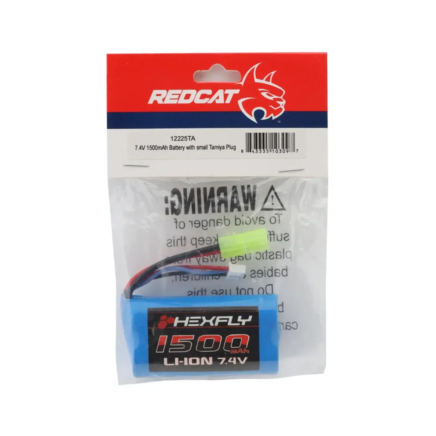 Red Cat RER12225TA Redcat Hexfly 2S Li-Ion Battery (7.4V/1500mAh) w/Mini-Tamiya Connector